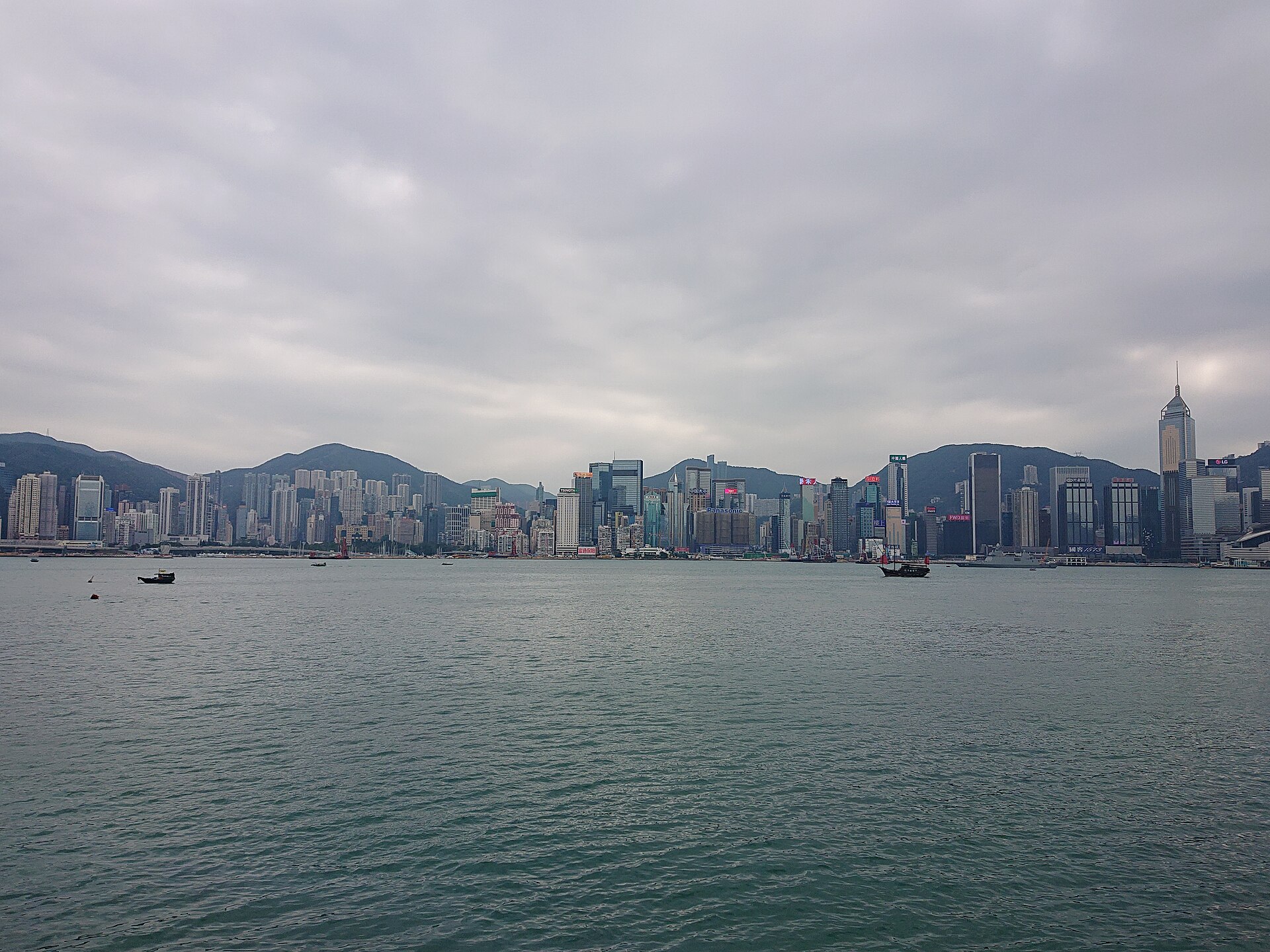 Tsim Sha Tsui promenade skyline