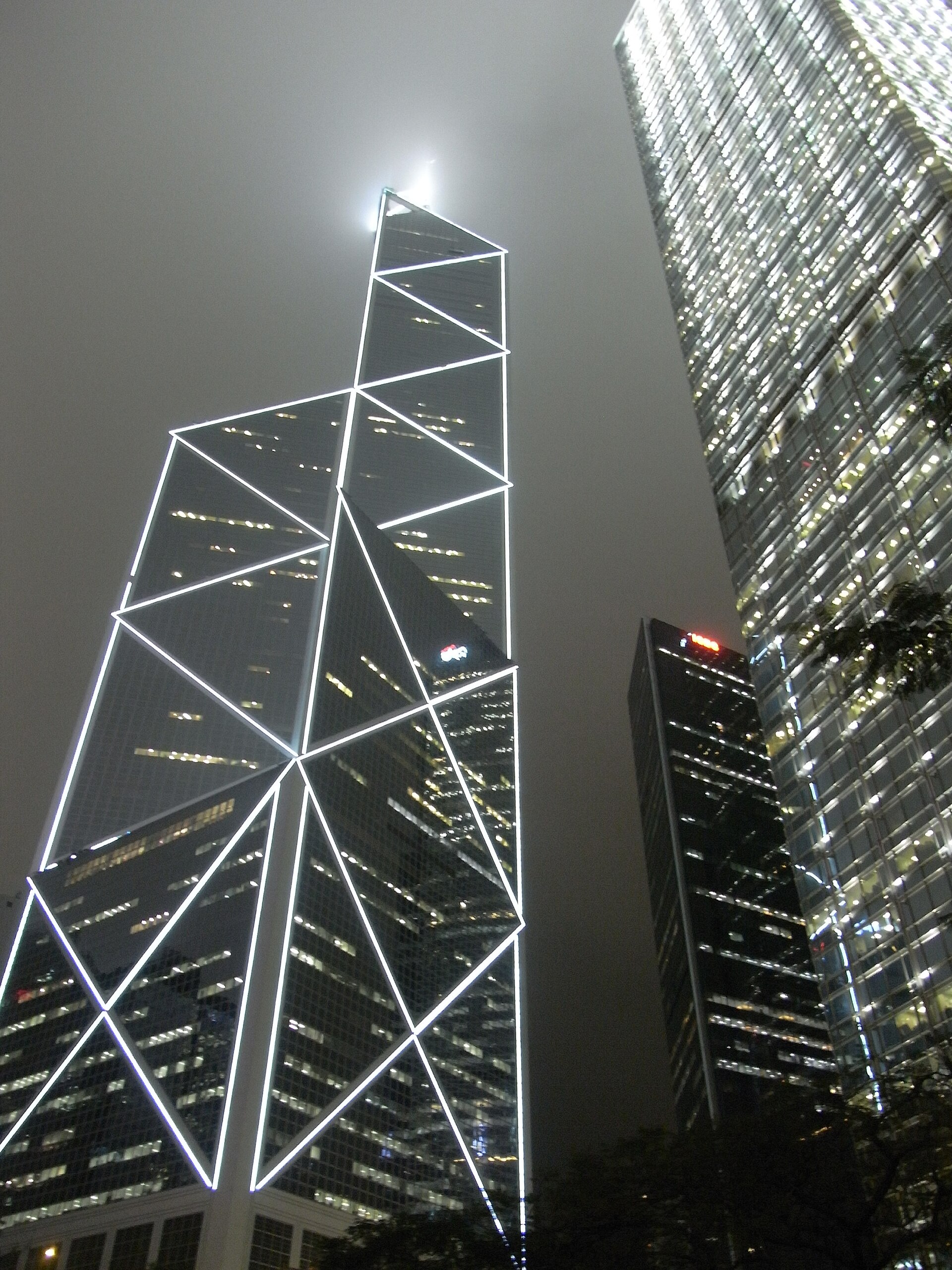 Central Hong Kong towers night