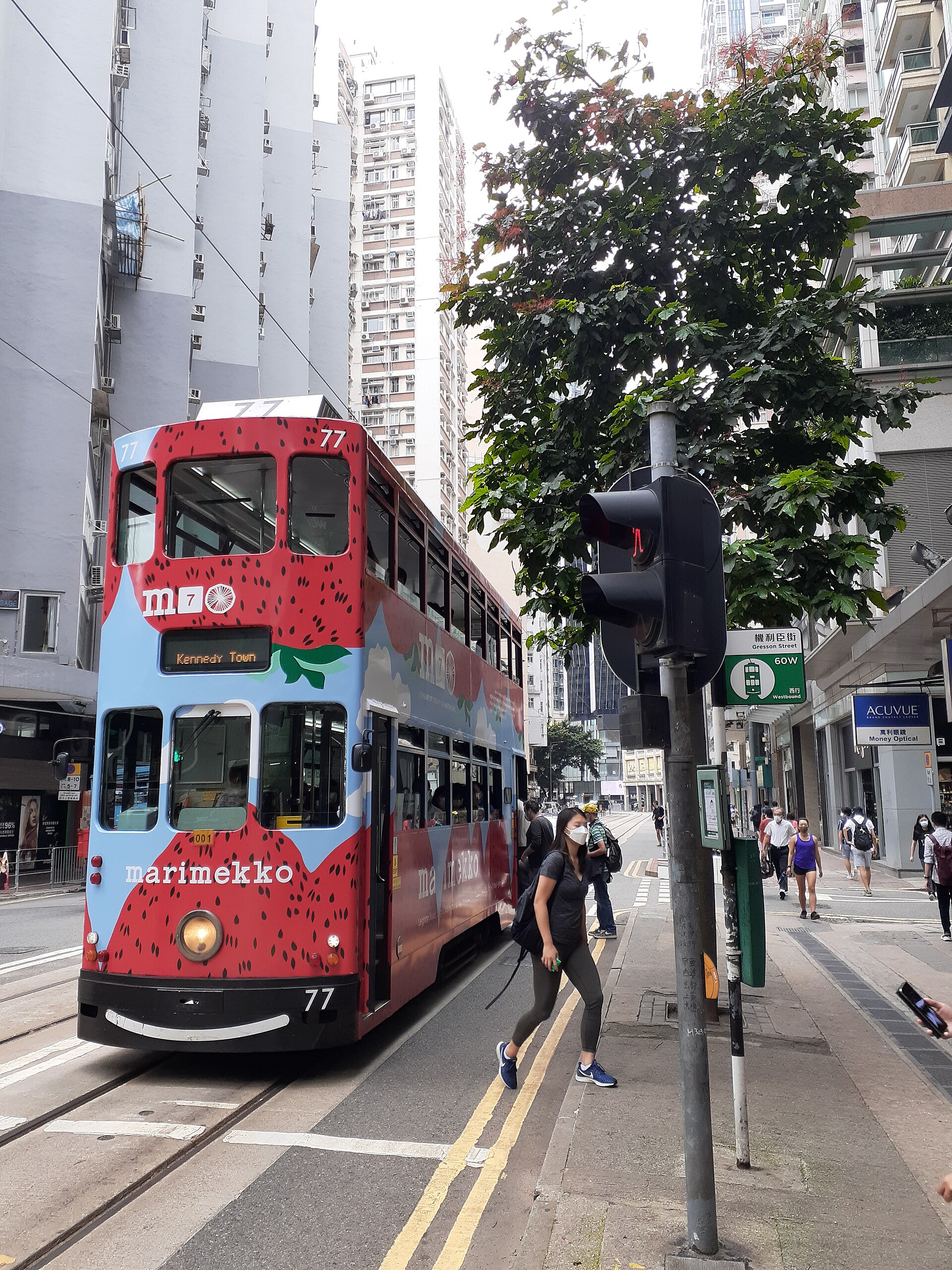 Wan Chai tram street