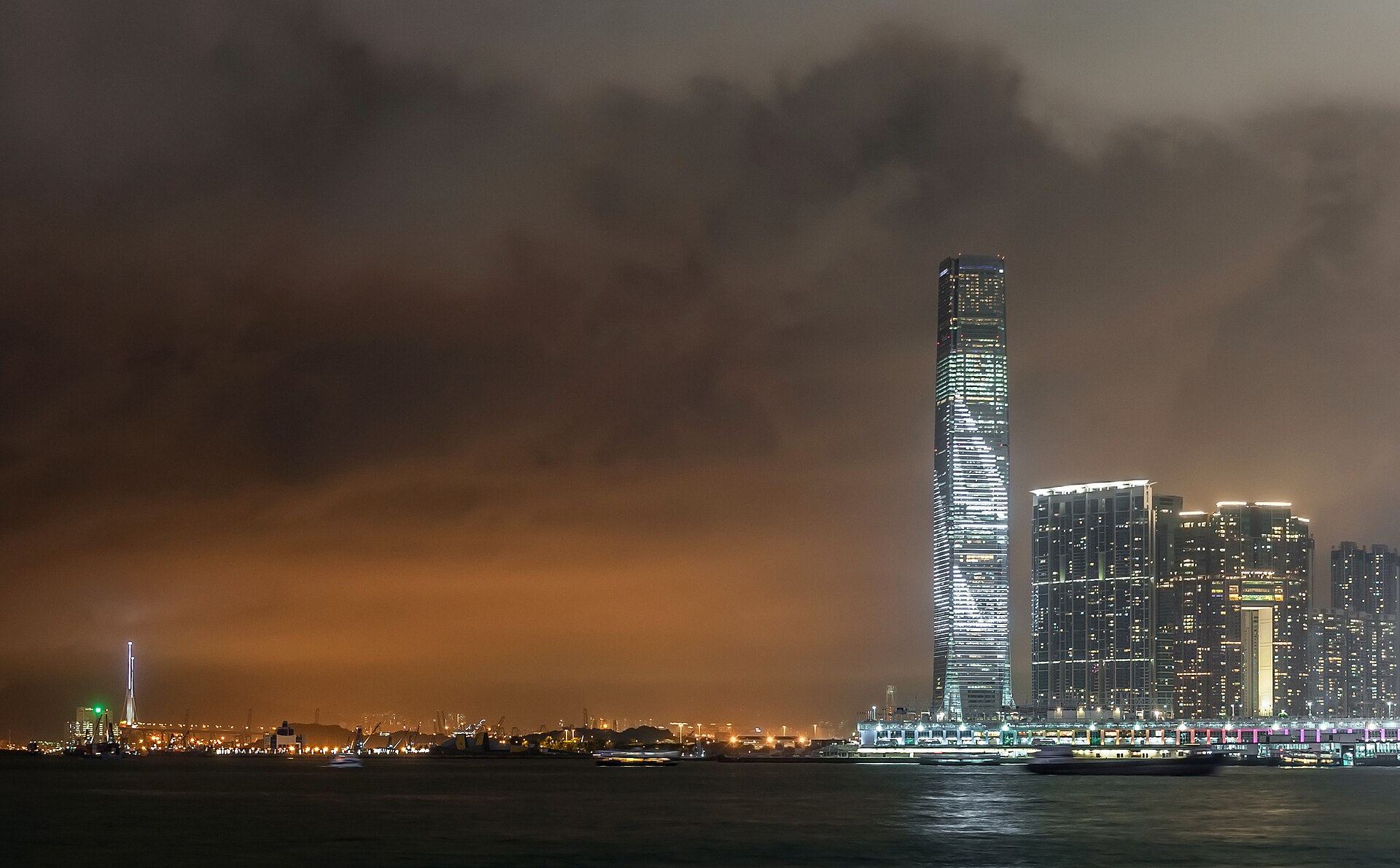 Hong Kong island skyline