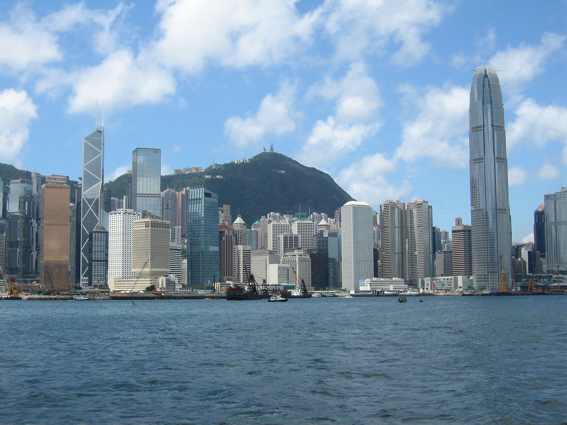 Hong Kong hotel exterior towers