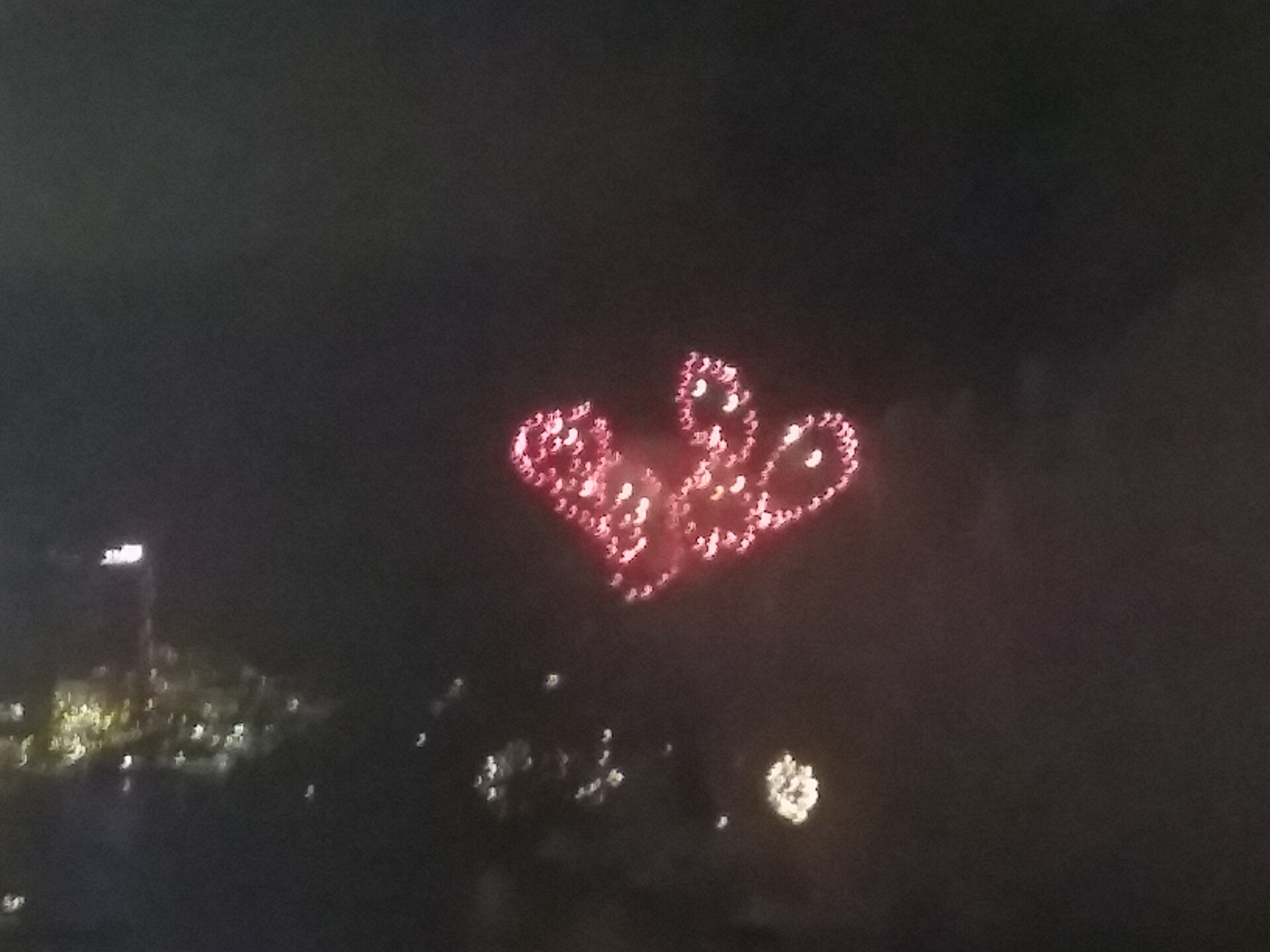 Hong Kong harbour fireworks