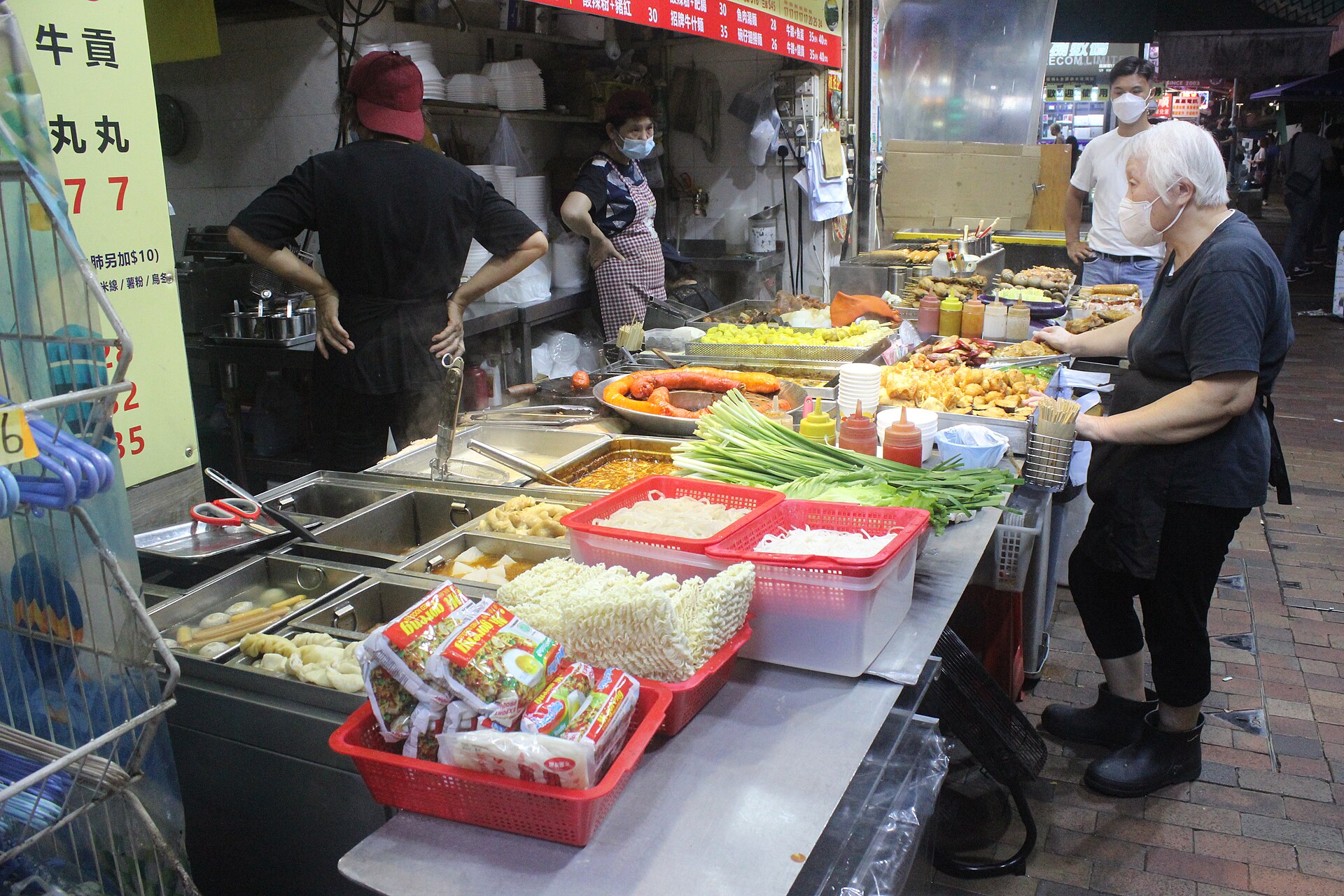 Hong Kong street food stall