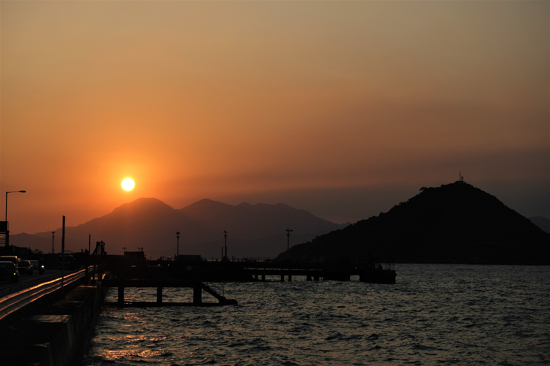 Kennedy Town waterfront sunset